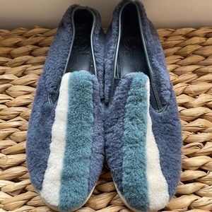 Tory Burch Shearling Slip Ons